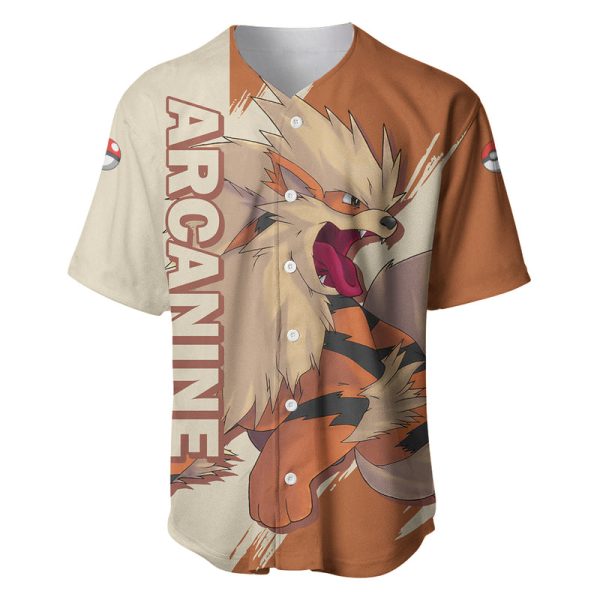 Arcanine - Pokemon Baseball Jersey For Men and Women Jezsport.com