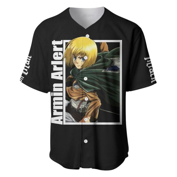 Armin Arlert Baseball Jersey Attack On Titan For Men and Women Jezsport.com