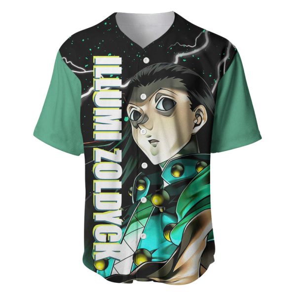 Illumi Zoldyck Baseball Jersey Hunter X Hunter For Men and Women Jezsport.com