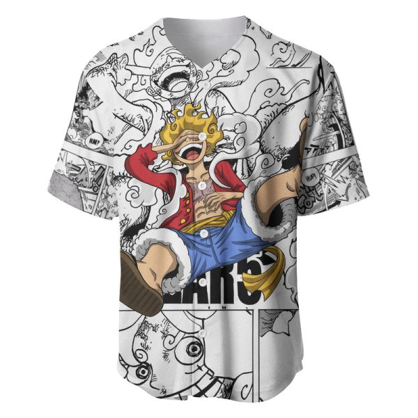 Luffy Gear 5 Awakening - One Piece Baseball Jersey Anime Mix Manga Style For Men and Women Jezsport.com