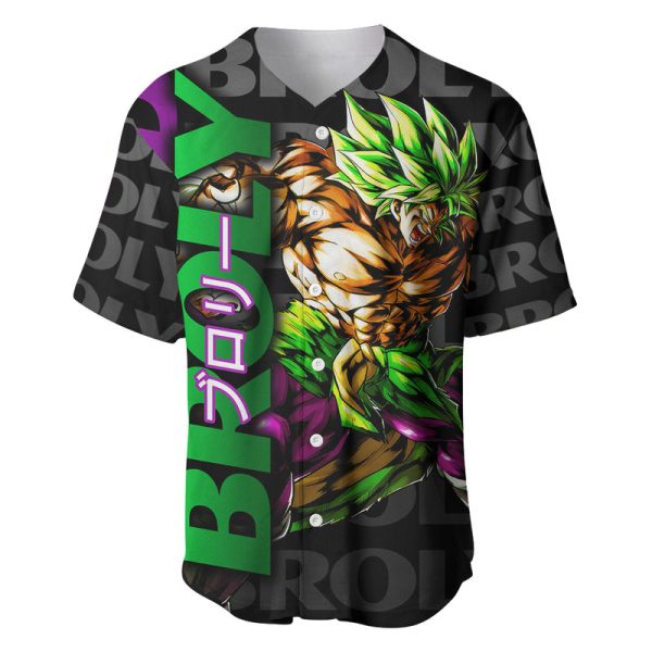 Super Saijan Broly - Dragon Ball Baseball Jersey Anime Mix Pattern Style For Men and Women Jezsport.com