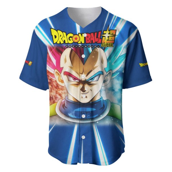 Prince Vegeta - Dragon Ball Baseball Jersey Anime Style For Men and Women Jezsport.com