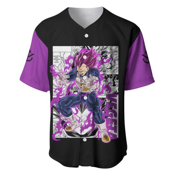 Vegeta Ultra Ego - Anime Manga Baseball Jersey For Men and Women Jezsport.com