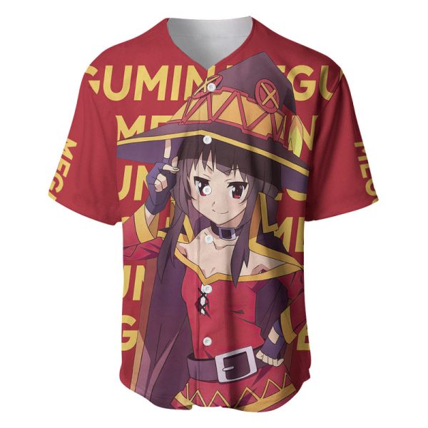 Megumin Baseball Jersey For Men and Women Jezsport.com