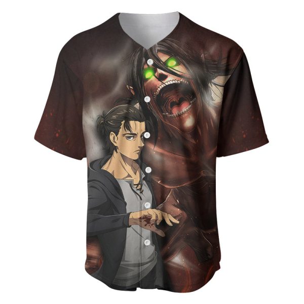 Eren Yeager - AOT Final Season Anime Baseball Jersey Attack On Titan For Men and Women Jezsport.com