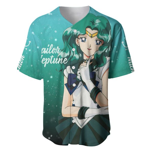 Michiru Kaioh Baseball Jersey Sailor Neptune Sailor Moon Anime For Men and Women Jezsport.com