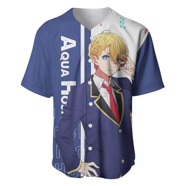 Aquamarine Hoshino - Oshi no Ko Baseball Jersey Anime Style For Men and Women Jezsport.com