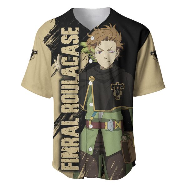 Black Bull Finral Roulacase Baseball Jersey Black Clover Anime For Men and Women Jezsport.com