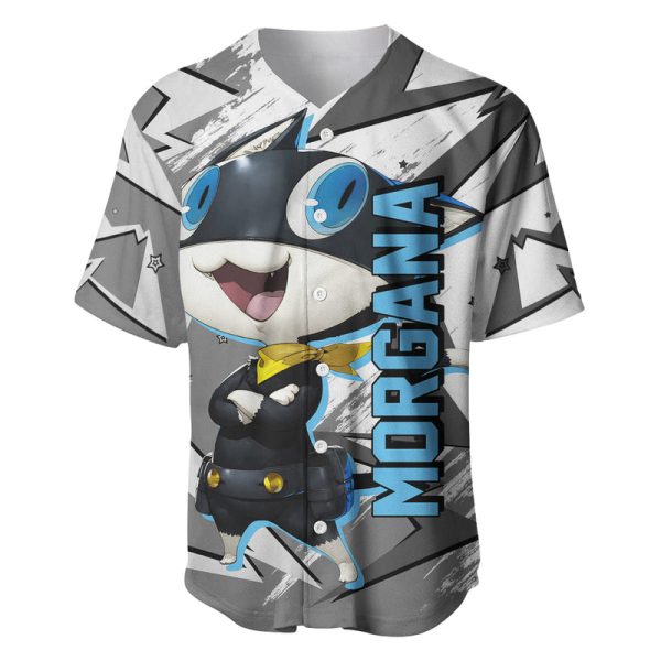 Morgana Persona Baseball Jersey Anime Mix Polygon Cyber Style For Men and Women Jezsport.com