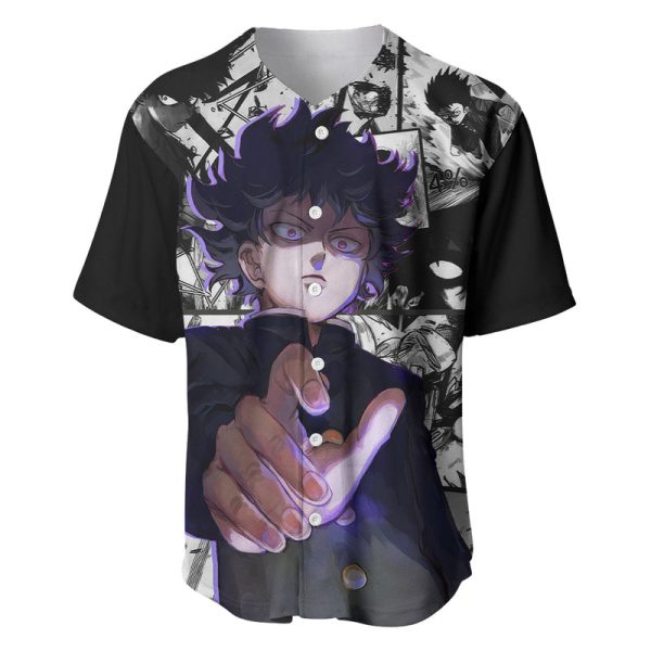 Arataka Reigen Mob Psycho 100 Baseball Jersey Anime Style Art For Men and Women Jezsport.com