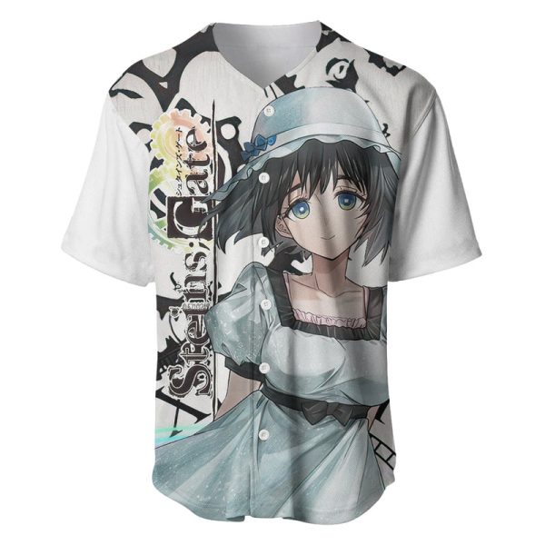 Shiina Mayuri - Steins Gate Baseball Jersey Anime Style For Men and Women Jezsport.com