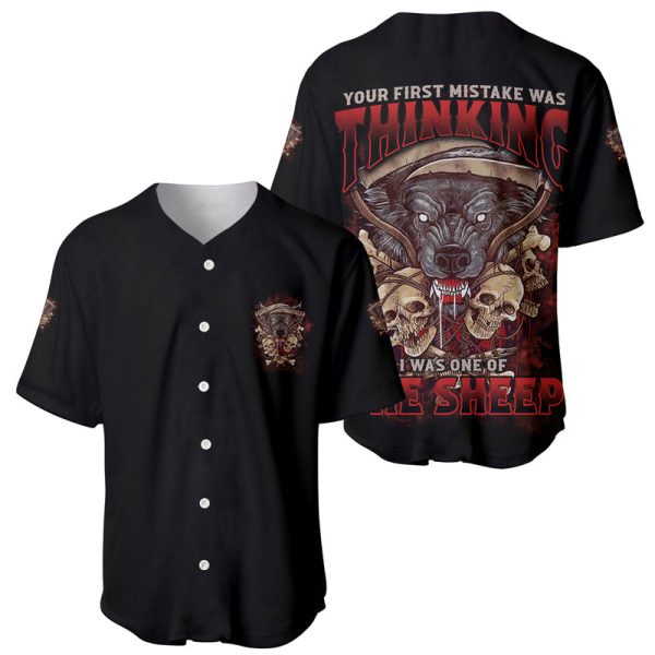 Your First Mistake Was Thingking Baseball Jersey For Men and Women Jezsport.com