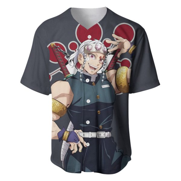 Tengen Uzui Baseball Jersey Demon Slayer For Men and Women Jezsport.com