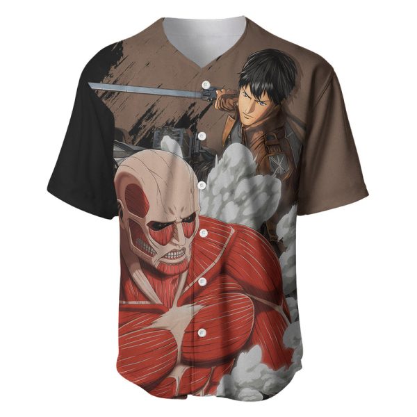 Giant Titan - Attack On Titan Baseball Jersey Attack On Titan For Men and Women Jezsport.com