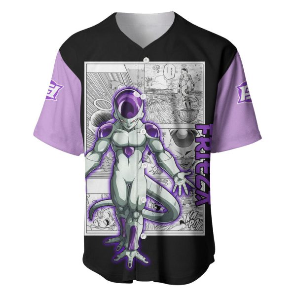 Frieza Baseball Jersey Dragon Ball Mix Anime Manga For Men and Women Jezsport.com