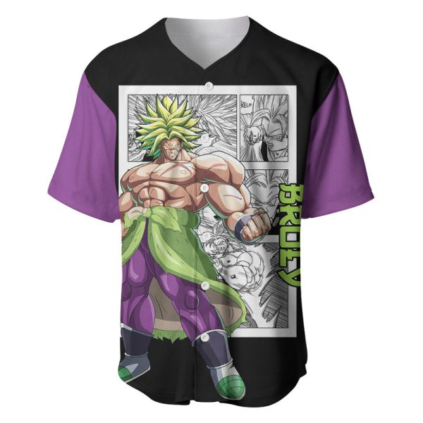 Broly Legendary SSJ Baseball Jersey Dragon Ball Mix Anime Manga For Men and Women Jezsport.com