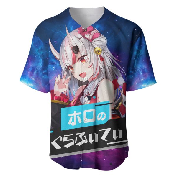 Nakiri Ayame Holo Live Baseball Jersey Galaxy Style For Men and Women Jezsport.com