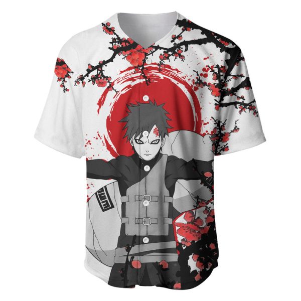 Gaara - Japan Style Anime Baseball Jersey For Men and Women Jezsport.com