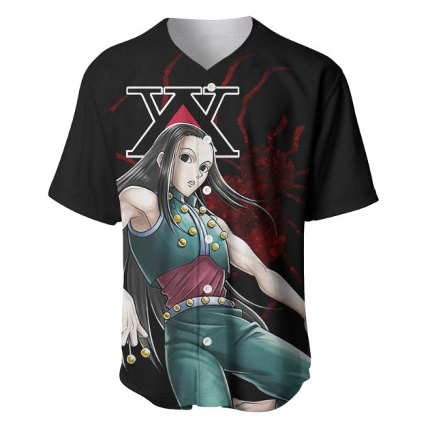 Illumi Zoldyck Phantom Troupe Hunter X Hunter Baseball Jersey Anime Style For Men and Women Jezsport.com