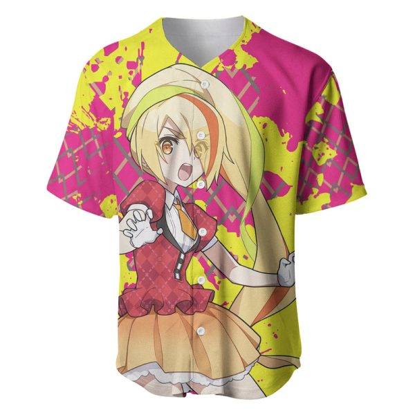 Zombie Land Saga Saki Nikaido Baseball Jersey Anime Style For Men and Women Jezsport.com