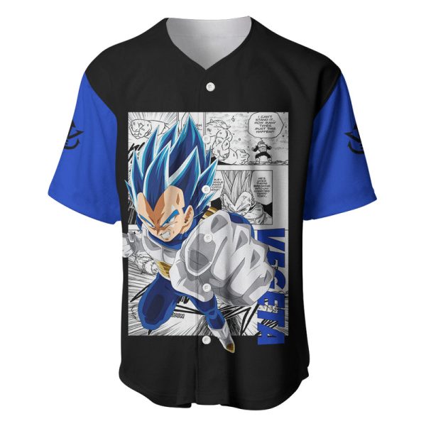 Vegeta Blue - Anime Manga Baseball Jersey For Men and Women Jezsport.com