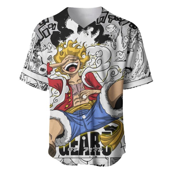 Luffy Gear 5 Awakening - One Piece Anime Mixed Manga Baseball Jersey For Men and Women Jezsport.com