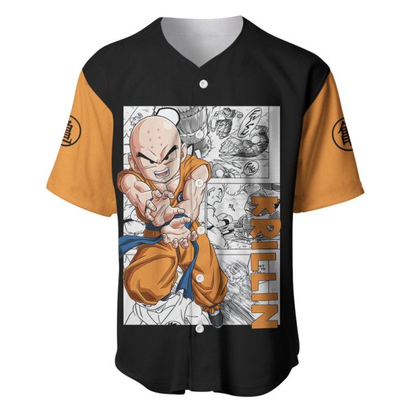 Krillin - Anime Manga Baseball Jersey For Men and Women Jezsport.com