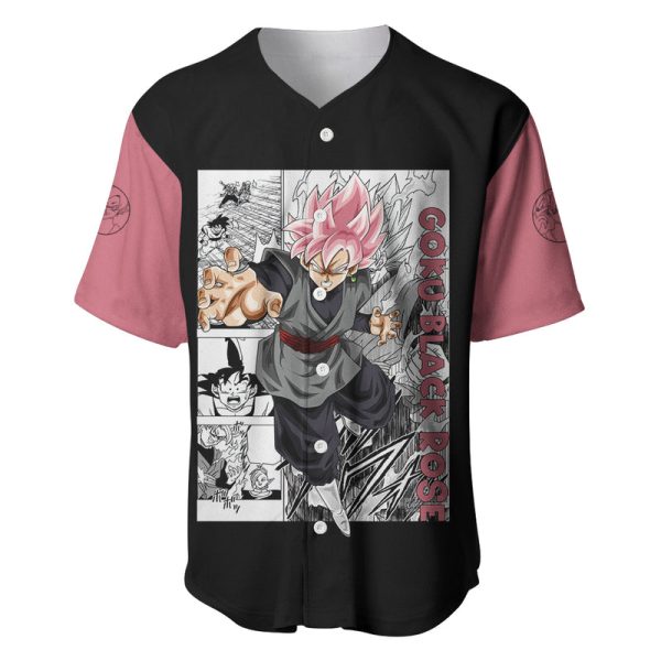 Goku Black Rose - Dragon Ball Anime Baseball Jersey For Men and Women Jezsport.com