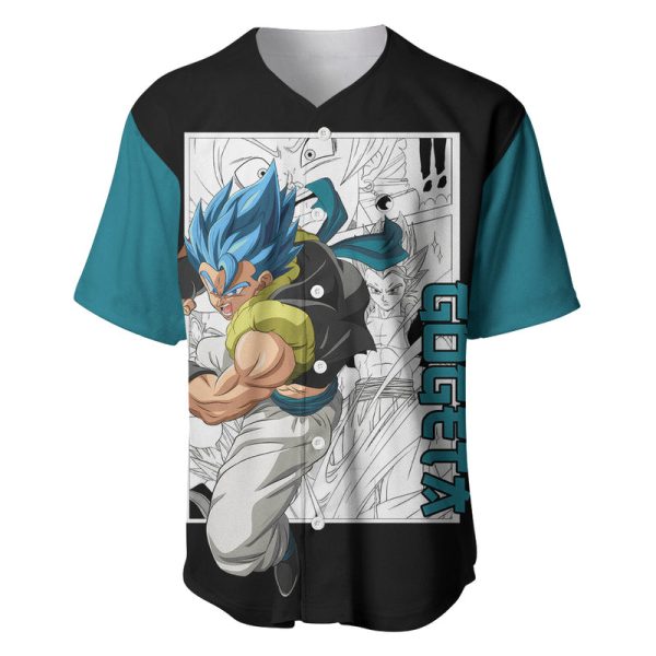 Gogeta Baseball Jersey Dragon Bal For Men and Women Jezsport.com