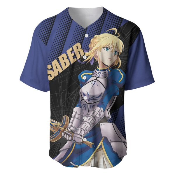 Saber Baseball Jersey Fate Stay Night For Men and Women Jezsport.com