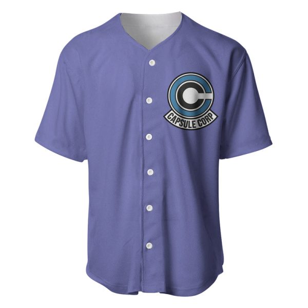 Capsule Corp - Dragon Ball Anime Baseball Jersey For Men and Women Jezsport.com