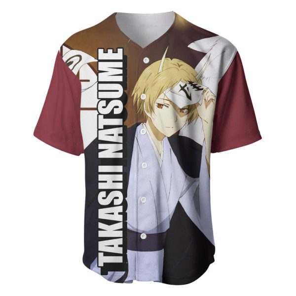 Takashi Natsume Baseball Jersey Natsume Yuujinchou For Men and Women Jezsport.com