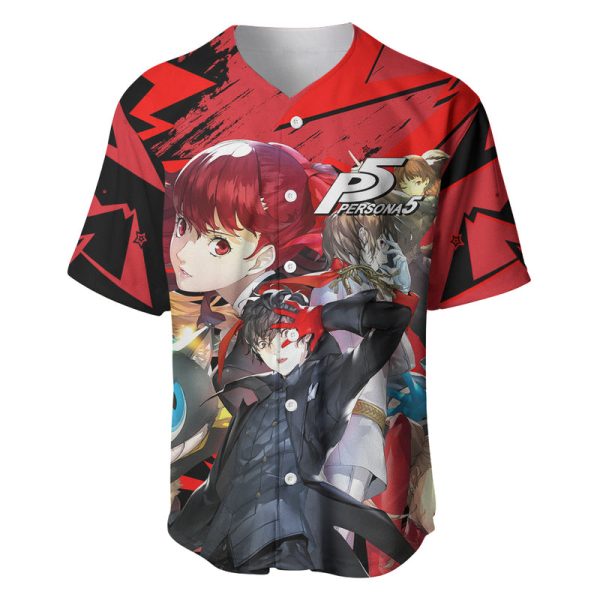 Persona 5 Team Baseball Jersey For Men and Women Jezsport.com