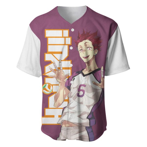 Shiratorizawa Satori Tendo Baseball Jersey Haikyu For Men and Women Jezsport.com