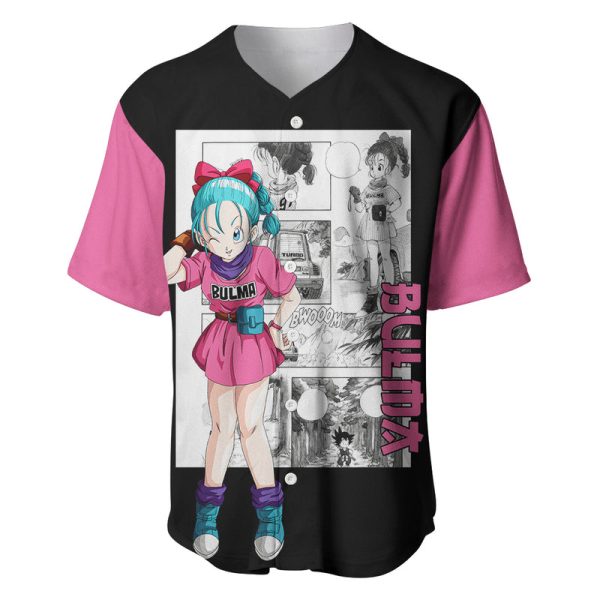 Bulma Baseball Jersey Dragon Ball For Men and Women Jezsport.com