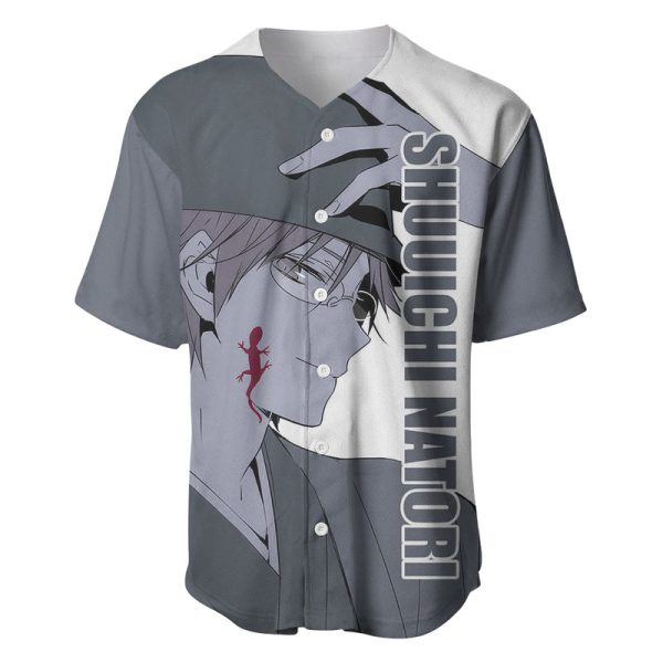 Shuuichi Natori Baseball Jersey Natsume Yuujinchou For Men and Women Jezsport.com