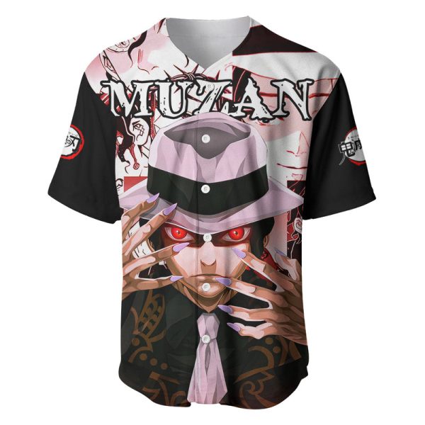 Muzan Kibutsuji Demon Slayer Baseball Jersey Anime Mix Manga Style For Men and Women Jezsport.com