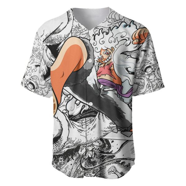 Luffy Gear 5 Nika One Piece Baseball Jersey For Men and Women Jezsport.com