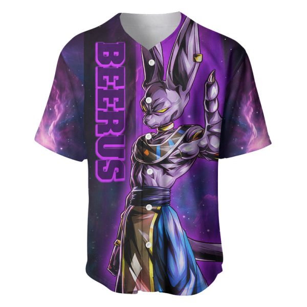 Beerus - Dragon Ball Baseball Jersey Jezsport.com