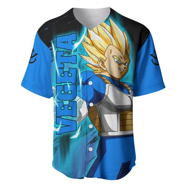 Vegeta Super Saiyan - Dragon Ball Baseball Jersey Jezsport.com