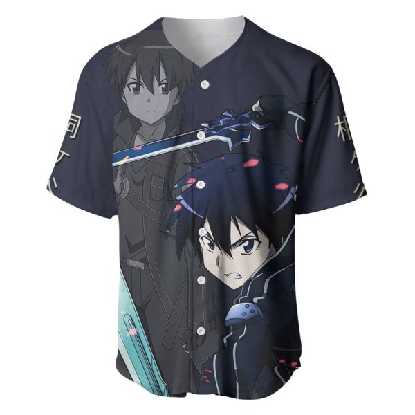 Kirito Baseball Jersey For Men and Women Jezsport.com