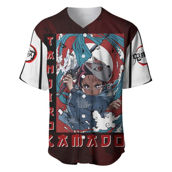 Tanjiro Kamado - Raising Sun Anime Baseball Jersey For Men and Women Jezsport.com