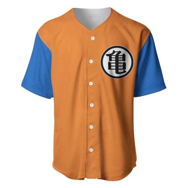 Goku Turtle Hermit Baseball Jersey Dragon Ball For Men and Women Jezsport.com