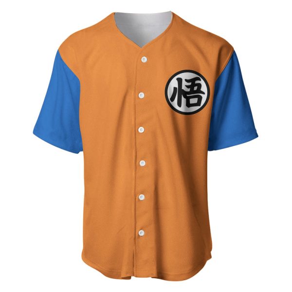 Goku Kanji Symbol Dragon Ball Anime Baseball Jersey For Men and Women Jezsport.com