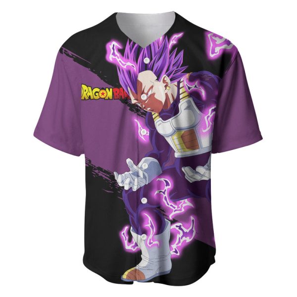 Vegeta Ultra Ego Dragon Ball Baseball Jersey For Men and Women Jezsport.com