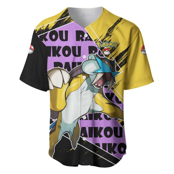 Raikou - Pokemon Baseball Jersey Anime Japan Art Style For Men and Women Jezsport.com