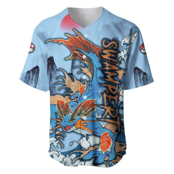 Swampert - Pokemon Baseball Jersey Anime Japan Art Style For Men and Women Jezsport.com