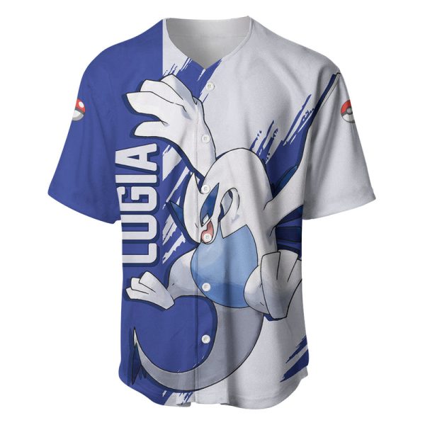 Lugia - Pokemon Baseball Jersey Grunge Style For Men and Women Jezsport.com