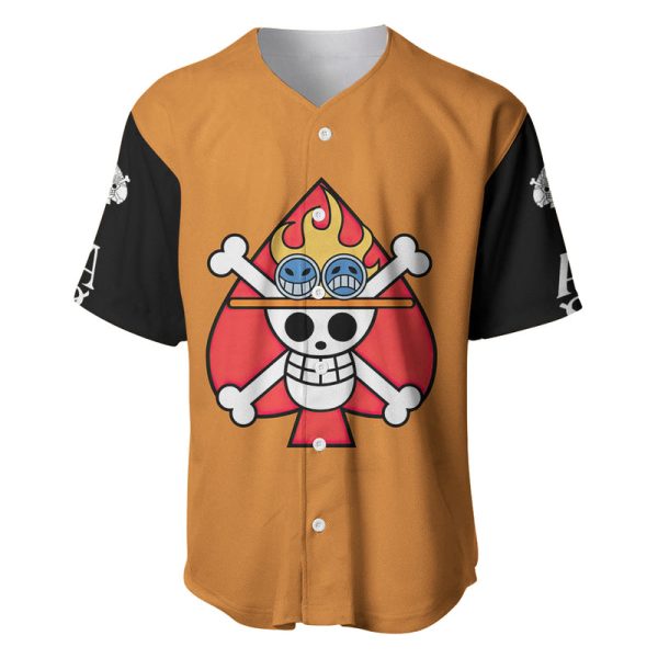 Portgas D Ace Baseball Jersey For Men and Women Jezsport.com