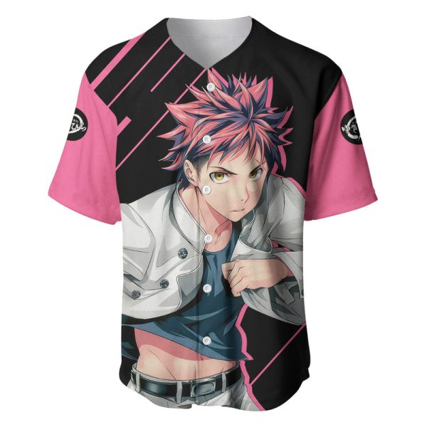 Yukihira Souma Baseball Jersey Shokugeki no Souma For Men and Women Jezsport.com